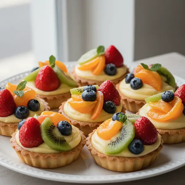 Eleganckie Tartaletki z Kremem Pâtissière i Świeżymi Owocami