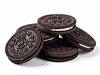Chocolate cookies (e.g. Oreo without filling or similar)