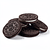 Chocolate cookies (e.g. Oreo without filling or similar)