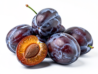Pitted Hungarian plums