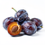 Pitted Hungarian plums