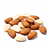 Blanched almonds for decoration