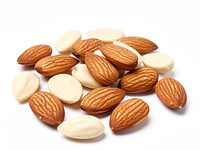 Blanched almonds for decoration