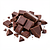Chopped dark chocolate