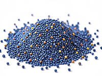 Blue poppy seeds, ground