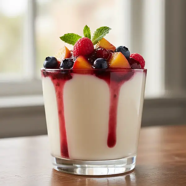 Panna Cotta z sosem owocowym