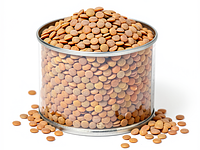 Canned brown lentils
