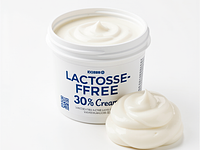 30% lactose-free cream