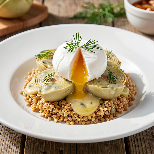 Karczochy z jajkami po polsku