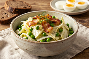 Cabbage with Peas for Easter