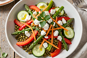 Lentil Salad with Spring Vegetables