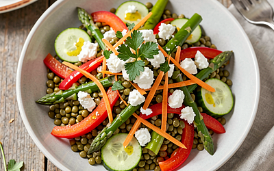 Lentil Salad with Spring Vegetables