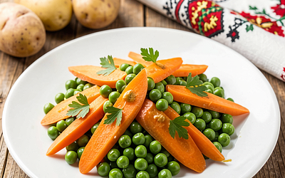 Carrots with Peas Warm