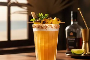 Koktajl ananasowy z rumem