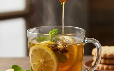 Herbata z miodem i cytryną