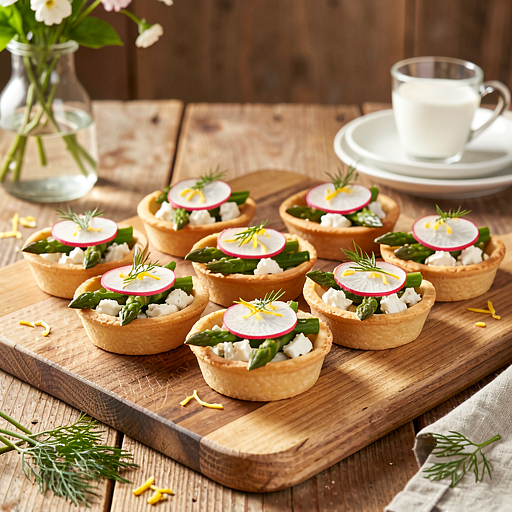 Mini tarty z warzywami i serem feta