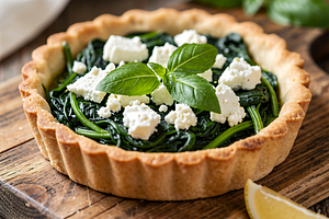 Tarta ze szpinakiem i serem feta