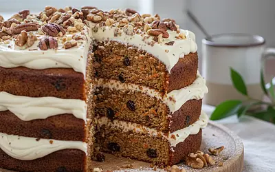 Ciasto marchewkowe z orzechami