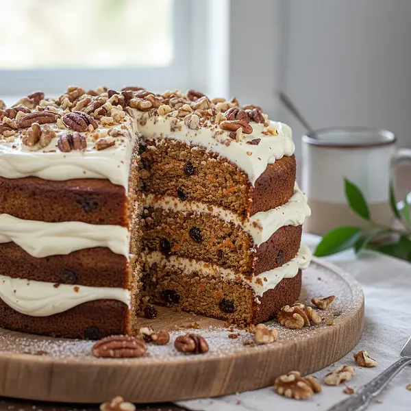 Ciasto marchewkowe z orzechami