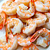 Raw tiger prawns