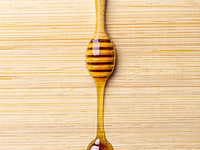 Wildflower honey or maple syrup