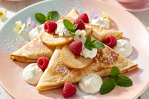 Princess Pancakes with Fruits
