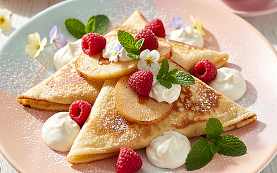 Princess Pancakes with Fruits