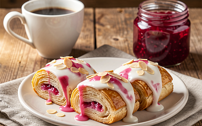 St. Martin's Croissants with Rose Filling