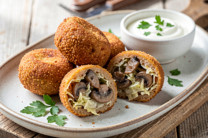 Cabbage and Mushroom Croquettes (Regional Version)