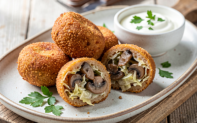 Cabbage and Mushroom Croquettes (Regional Version)