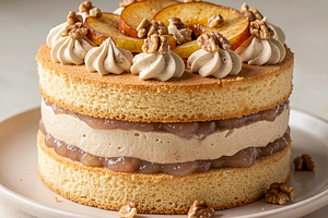 Apple Cinnamon Mousse Cake