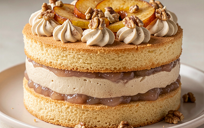 Apple Cinnamon Mousse Cake