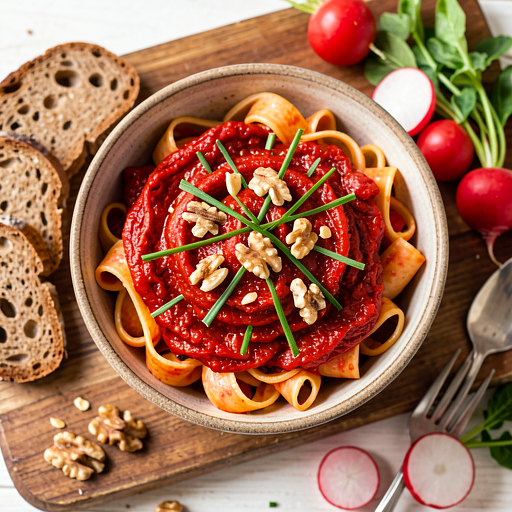 Pasta z pieczonych papryk