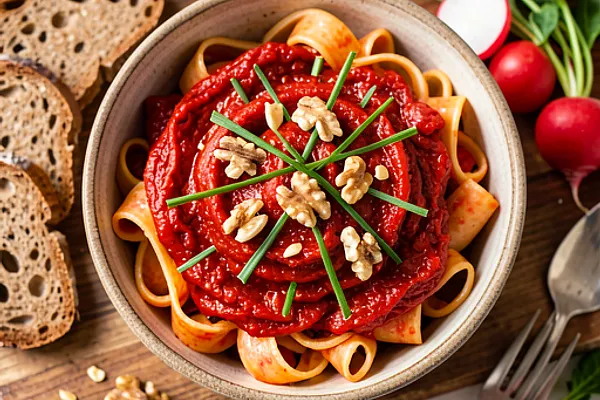 Pasta z pieczonych papryk