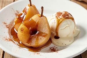 Braised Pears with Cinnamon