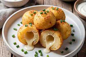 Ziemniaczane kulki z serem