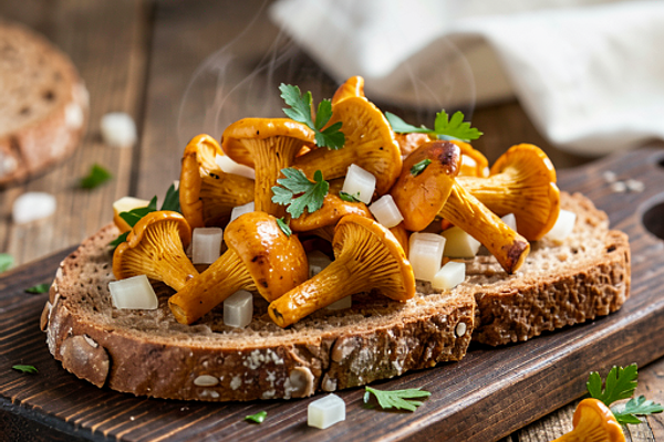 Kurki z czosnkiem i masłem