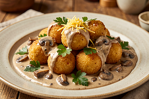 Dumplings with Mushroom Sauce (Regional)