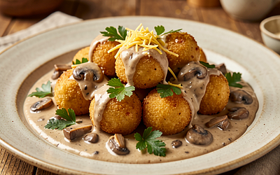 Dumplings with Mushroom Sauce (Regional)