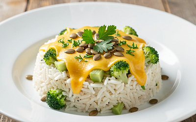 Rice with Broccoli and Cheese