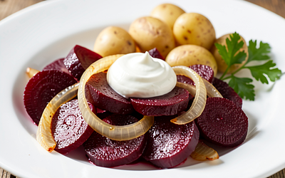 Sautéed Beets with Onions