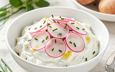 Radish and Yogurt Salad with Chives