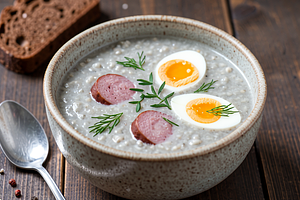 Very quick sour rye soup