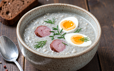 Very quick sour rye soup