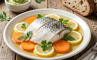 Carp in jelly (traditional regional appetizer)