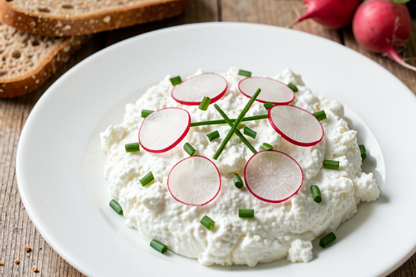 Twarożek z rzodkiewką i szczypiorkiem