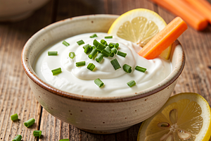 Garlic sauce with natural yogurt