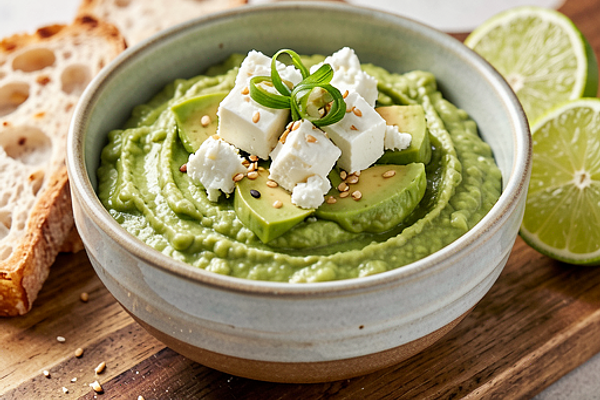 Dip z awokado i fetą z azjatyckim twistem