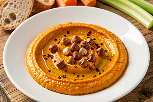 Roasted Pepper Dip with Cheese and a Smoky Hint