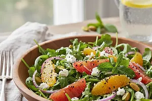 Sałatka z rukolą i pomarańczą